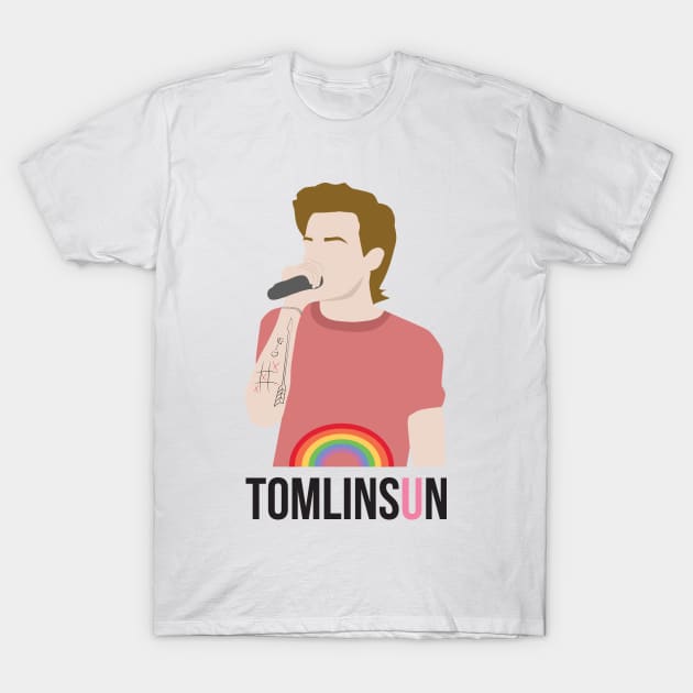 Louis Tomlinson Rainbow T-Shirt by nuwandafoer